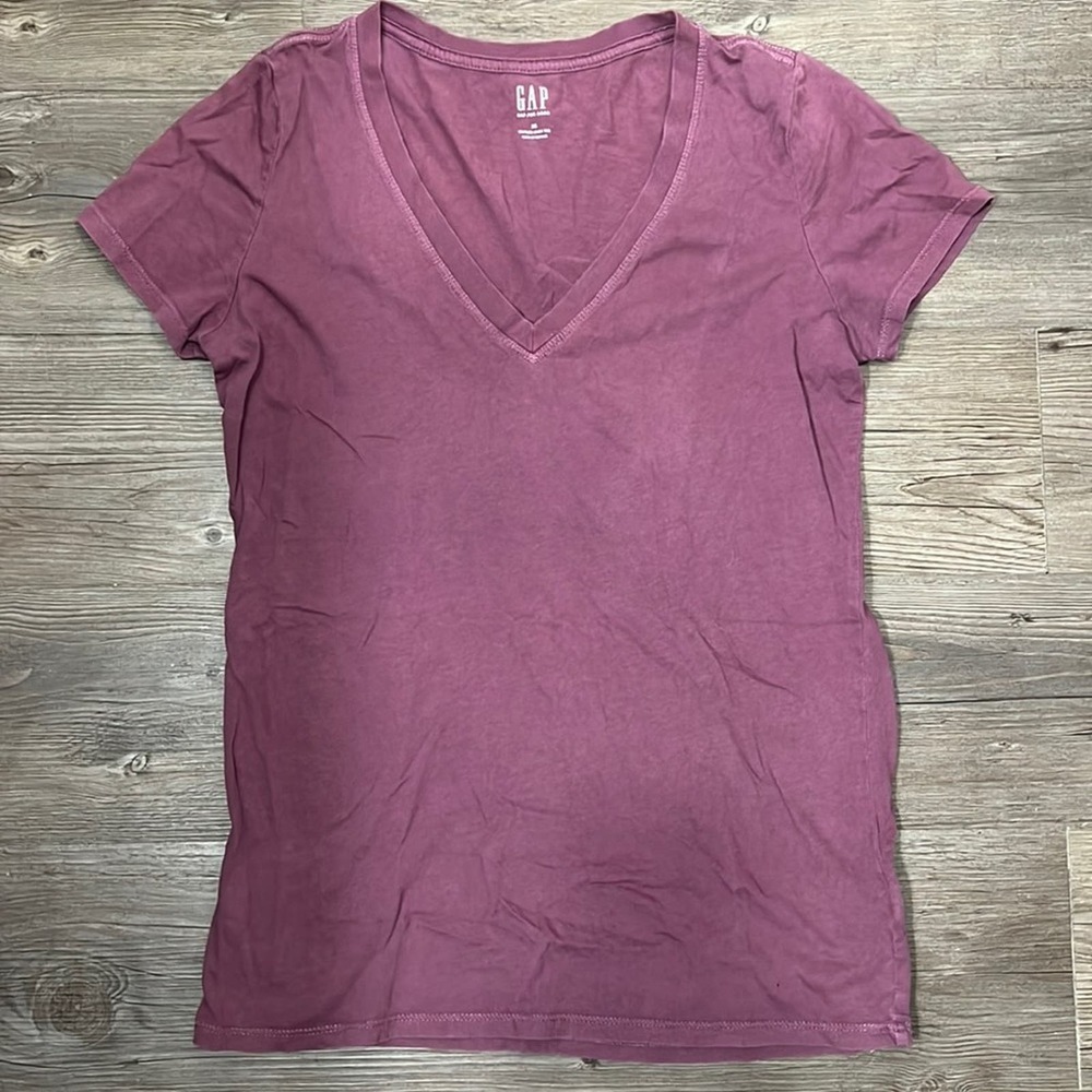 Gap Mauve Vintage Wash Short Sleeve Tee XS